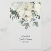 Brautparty Game Word Suche Elfenbeinblume (Rückseite)