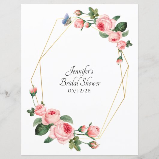 Brautparty Game würde sie eher blasen Rose (Rückseite)