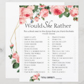 Brautparty Game würde sie eher blasen Rose (Vorne/Hinten)