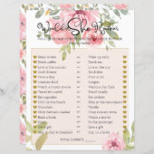 Brautparty Game würde sie eher blush Bloral (Vorne/Hinten)