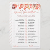 Brautparty Game würde sie eher Herbstlaub (Vorne/Hinten)