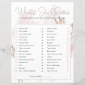 Brautparty Game würde sie eher modern Boho (Vorderseite)