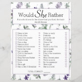 Brautparty Game würde sie eher Wildblumen (Vorderseite)