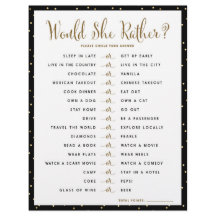 Brautparty Game | Würde sie etwas tun