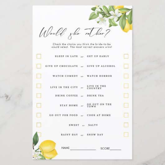 Brautparty Games (Vorderseite)