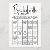 Brautparty Games Bachelorette Bingo Bridge Card Einladung (Vorderseite)