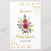 Brautparty Games Bingo Game Wedding Champagne (Rückseite)