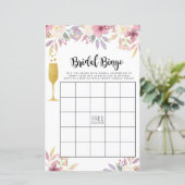 Brautparty Games Bingo Game Wedding Champagne (Stehend Vorderseite)