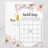 Brautparty Games Bingo Game Wedding Champagne (Vorne/Hinten)