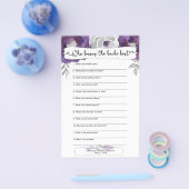 Brautparty Games, die die Braut am besten 3963 Flyer (Einzeln)