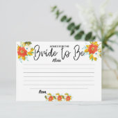 Brautparty Games Einladung (Stehend Vorderseite)