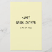 Brautparty Games Finden Sie die Guest Library Card (Rückseite)