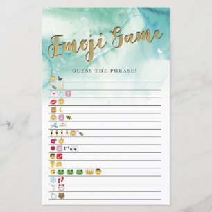 Brautparty Games Gucken Sie dem Emoji Game Blue Go