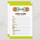 Brautparty Games Guess the Emoji Game Fiesta (Vorne/Hinten)