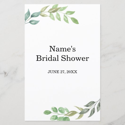 Brautparty Games Guess the Emoji Game Green (Rückseite)