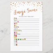 Brautparty Games Raten Sie die Emoji Game Rose Gol (Vorderseite)