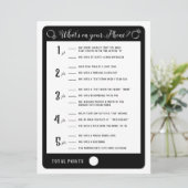 Brautparty Games Was ist auf Ihrem Handy Game? Einladung (Stehend Vorderseite)