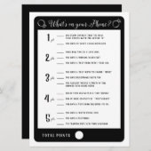 Brautparty Games Was ist auf Ihrem Handy Game? Einladung (Vorne/Hinten)