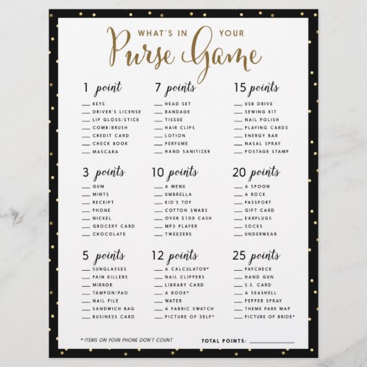 Brautparty Games | Was ist in deinem Handyspiel? (Vorderseite)