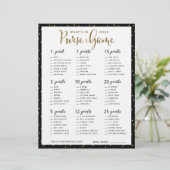 Brautparty Games | Was ist in deinem Handyspiel? (Stehend Vorderseite)