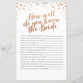 Brautparty Games wie gut kennen Sie die Braut (Vorderseite)