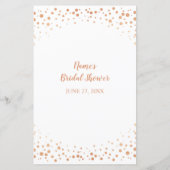 Brautparty Games Word Scramble Rose Gold Game (Rückseite)