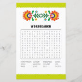 Brautparty Games Word Search Game Fiesta (Vorderseite)