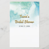 Brautparty Games würden sie eher Gold spielen (Rückseite)