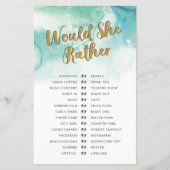 Brautparty Games würden sie eher Gold spielen (Vorderseite)