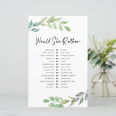 Brautparty Games würden sie eher grün machen (Stehend Vorderseite)