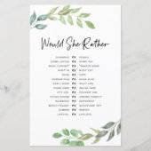 Brautparty Games würden sie eher grün machen (Vorderseite)