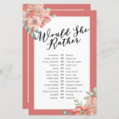 Brautparty Games würden sie eher spielen (Vorne/Hinten)