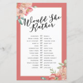 Brautparty Games würden sie eher spielen (Vorderseite)