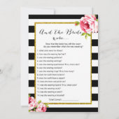 Brautparty Games x2 - Groß sagen| Britische Wore Einladung (Rückseite)