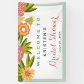 Brautparty Garden Blühende Blume Natur Banner (Vertikal)