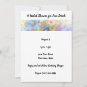 Brautparty, Garten, Blume, Einladung (Vorderseite)