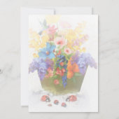 Brautparty, Garten, Blume, Einladung (Rückseite)