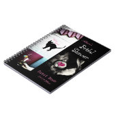 Brautparty Gästebuch, Planer mit Katz & Herz Notizblock (Linke Seite)