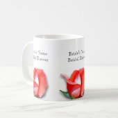 Brautparty Gefallen Kaffeemaschine Tasse (Vorderseite Links)