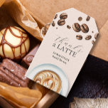 Brautparty Gefälts Tags Danke an eine Latte Geschenkanhänger<br><div class="desc">Zeigen Sie Ihre Wertschätzung mit diesen "Danke a Latte!" Gefallen Tags, ideal für Kaffee Brautparty Geschenke und Veranstaltungen. Diese stilvollen Coffevor-Tags mit modernen Aquarellkaffeemodellen verleihen Ihrem Fest Charme und Eleganz. Diese auf hochwertigem Kartenmaterial gedruckten, individuellen Vorzugstipps eignen sich ideal für Kaffeebohnen, Tasse oder süße Leckereien. Ob für ein Brautparty, eine...</div>