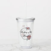 Brautparty Geschenk individualisieren Mutter der B Acryltrinkbecher (Vorderseite)
