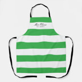 Brautparty Geschenk Personalisierte Schürze Grüner (Vorderseite)