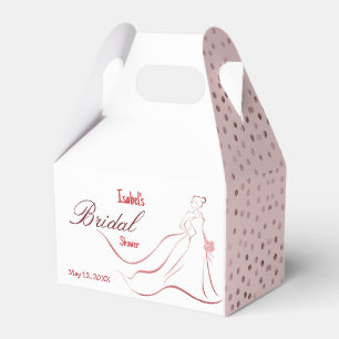 Brautparty-Geschenkbox mit rosa Punkten Geschenkschachtel