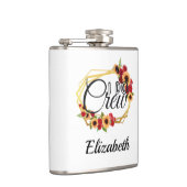 Brautparty Geschenke, ich mache Crew, Sonnenblumen Flachmann (Rechts)