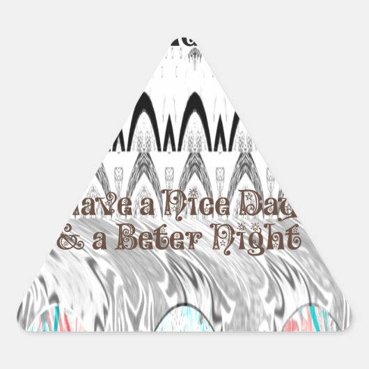 Brautparty Geschenke Kunst drucken Dreieckiger Aufkleber (Vorderseite)