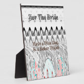 Brautparty Geschenke Kunst drucken Fotoplatte (Seite)