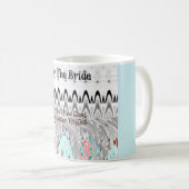 Brautparty Geschenke Kunst drucken Kaffeetasse (VorderseiteRechts)