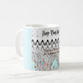 Brautparty Geschenke Kunst drucken Kaffeetasse (Vorderseite Links)