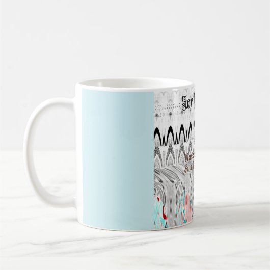Brautparty Geschenke Kunst drucken Kaffeetasse (Links)