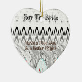 Brautparty Geschenke Kunst drucken Keramik Ornament (Rechts)